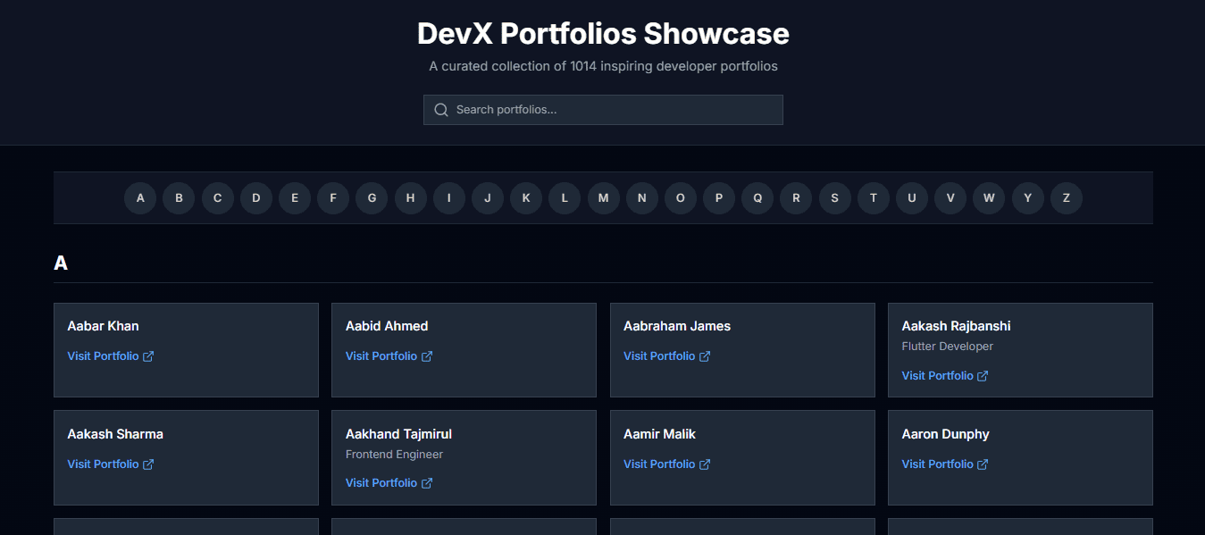 DevX Portfolios